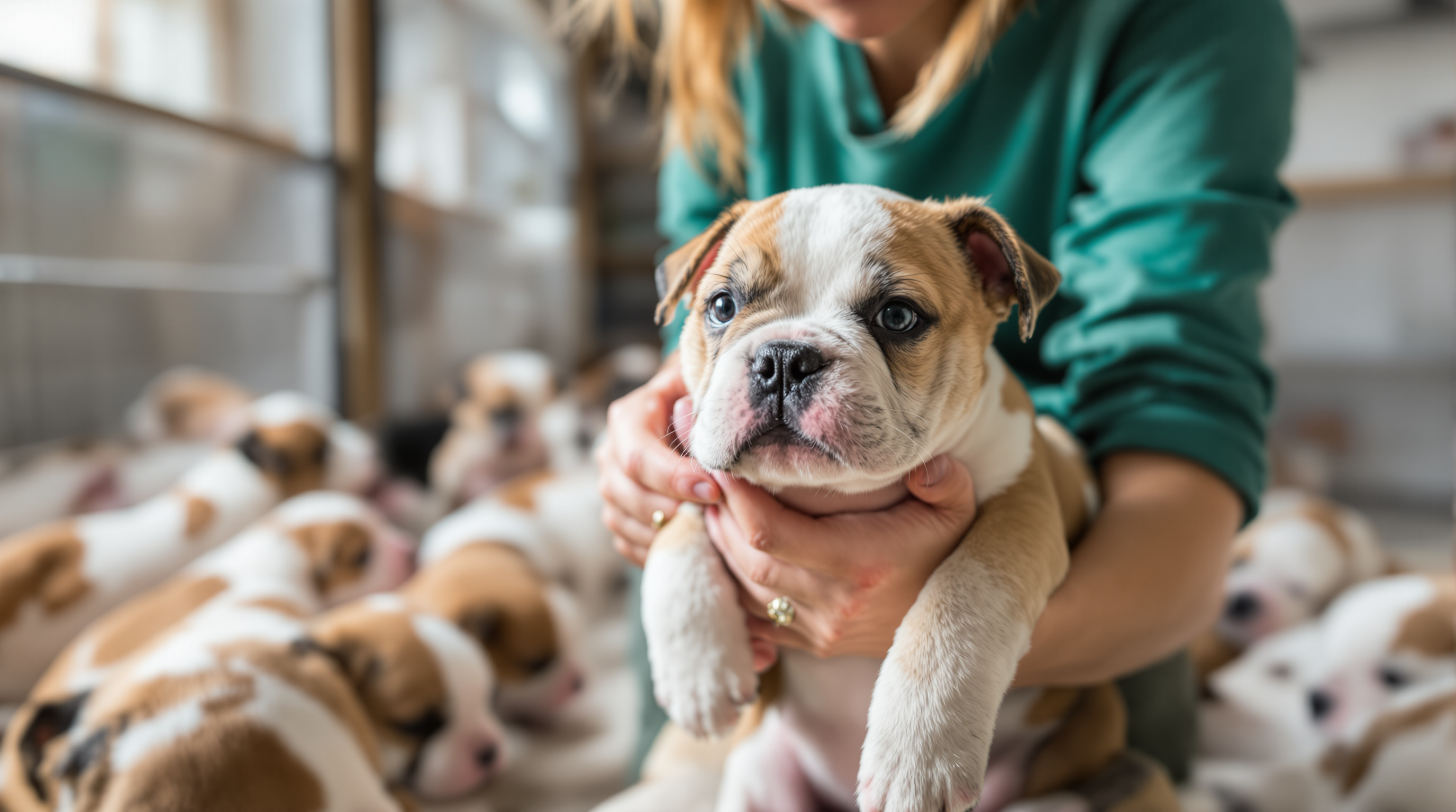 English Bulldog in show stance demonstrating breed conformation